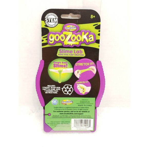 GooZooka Slime Lab Kit Toy Green Creative Kids Artsy Goo Sludge Glop Gooey Soft - Picture 5 of 6